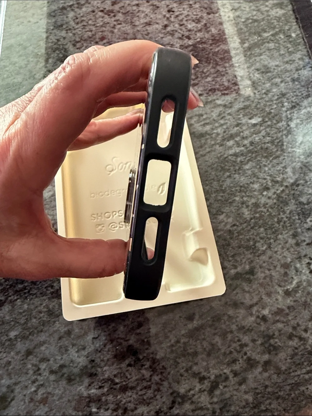 Sonix Black Gray Gold Galaxy Tortoise MagSafe Phone Case - iPhone 14/13